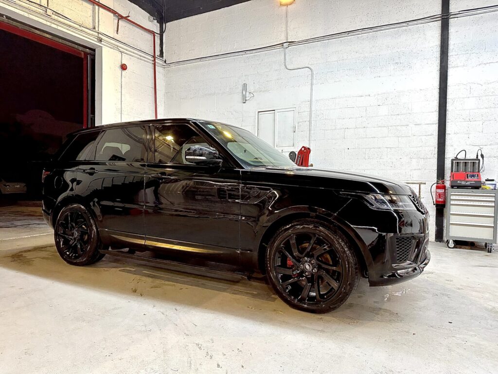 Vehicle after body kit installation